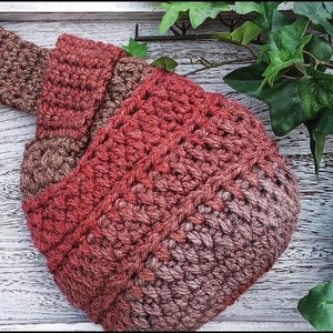Pattern only Crochet Purse, diy The Jamie Bag, trendy how to Japanese knot handbag, wristlet, boho chunky sturdy spacious, pdf tutorial image 10
