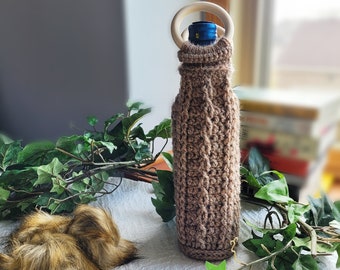 PATTERN ONLY | Wine Tote | Crochet Bottle Holder | Handmade Drink Caddy |  Luxury Housewarming Cozie | Wine Lover Gift Idea | PDF file | Diy