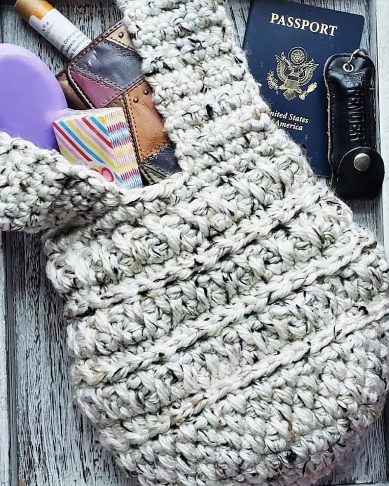 Pattern only Crochet Purse, diy The Jamie Bag, trendy how to Japanese knot handbag, wristlet, boho chunky sturdy spacious, pdf tutorial image 3