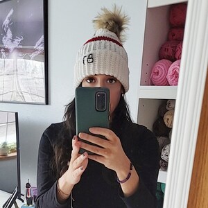 PATTERN ONLY | Taylor 87 Beanie | Crochet Inspired Chiefs Kelce Hat Tutorial | Swift Swelce Fan | Winter | Trendy Gift | Teen Adult | PDF image 4