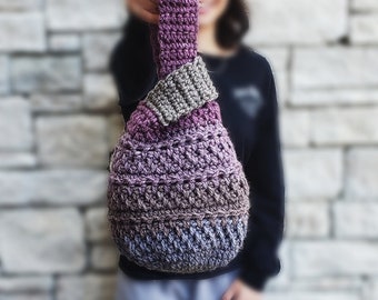Pattern only- Crochet Purse, diy The Jamie Bag, trendy how to Japanese knot handbag, wristlet, boho chunky sturdy spacious, pdf tutorial
