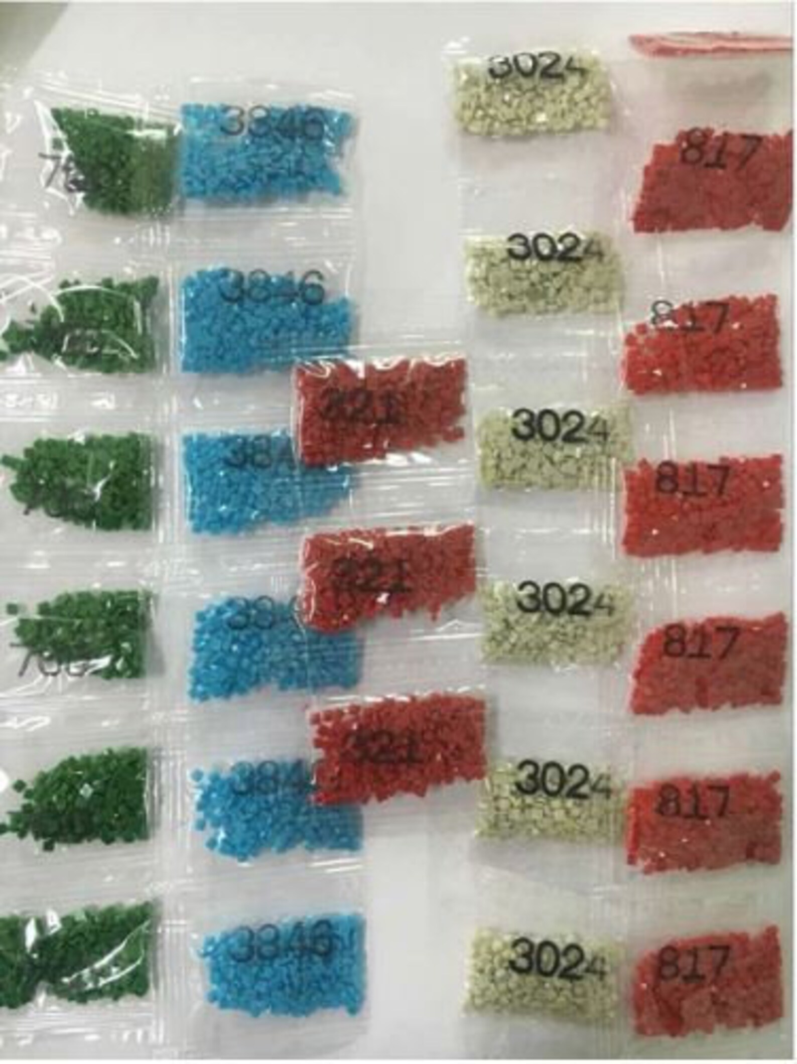 Diamond Painting Drills SQUARE DMC 791899. Individual Bags. Etsy