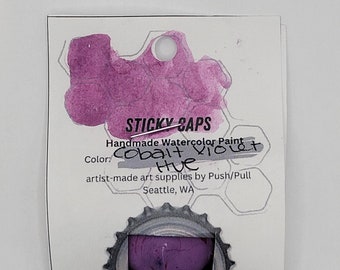 "Handgemachte Aquarellfarbe ""Cobalt Violet Hue"" StickyCap."