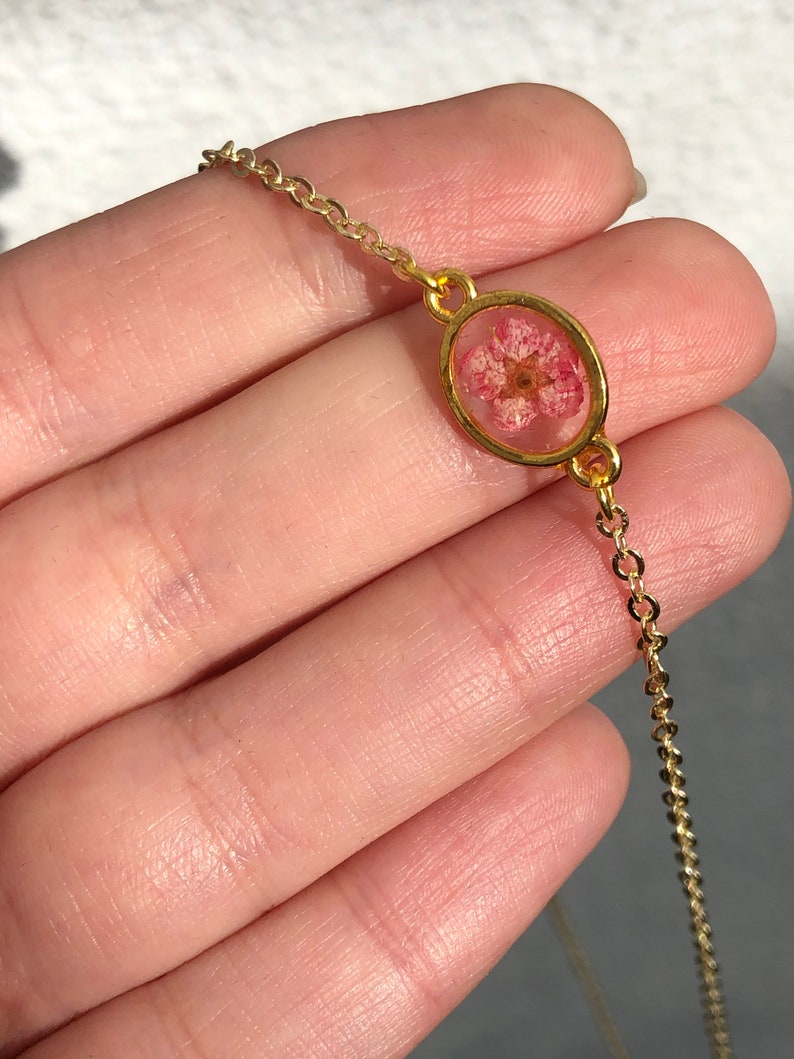 Dainty Botanical Necklace on 20inch chain