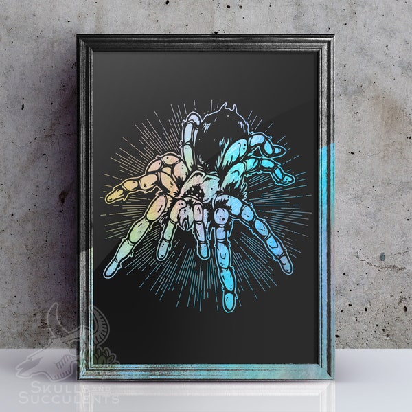 Tarantula Real Foil Art Print