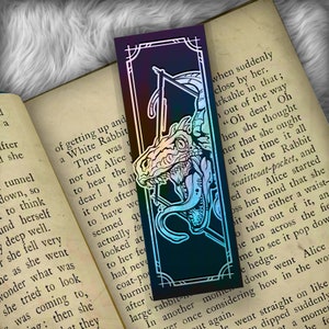 Velociraptor Foil Art Bookmark