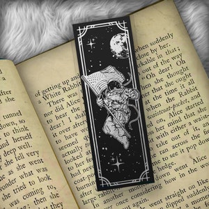 Space Astronaut Foil Art Bookmark