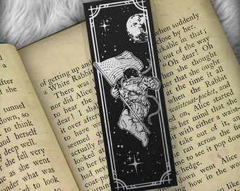 Space Astronaut Foil Art Bookmark