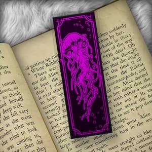 Jellyfish Foil Art Bookmark