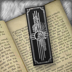 Zia and Succulents Foil Art Bookmark Silver