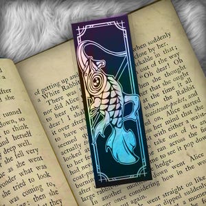 Japanese Windsock Koi Fish Foil Art Bookmark