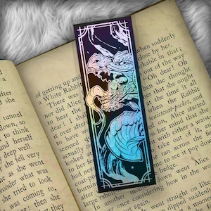 Fire or Ice Dragon - Foil Art Bookmark