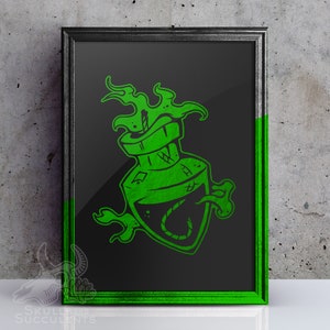 Potion Bottle Foil Art Print