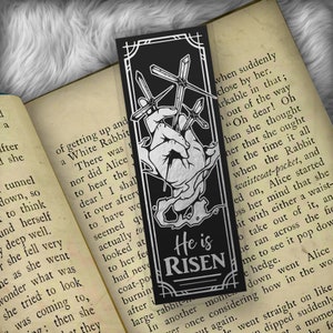 Crosses Religious Bible Quote Foil Art Bookmark