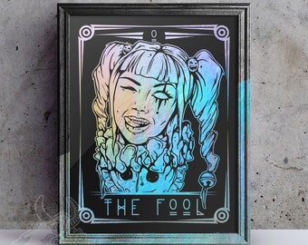 Tarot Card - The Fool Foil Art Print