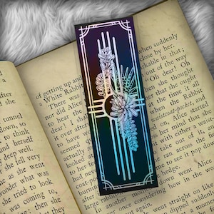 Zia and Succulents Foil Art Bookmark Holographic