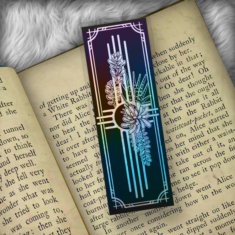 Zia and Succulents Foil Art Bookmark Holographic