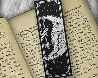 Man in the Moon Foil Art Bookmark