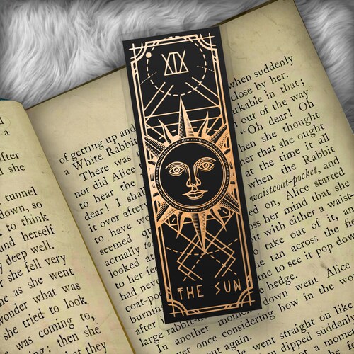 Tarot Card - The Sun Foil Art Bookmark