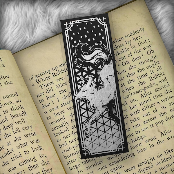 Fox Coyote - Foil Art Bookmark