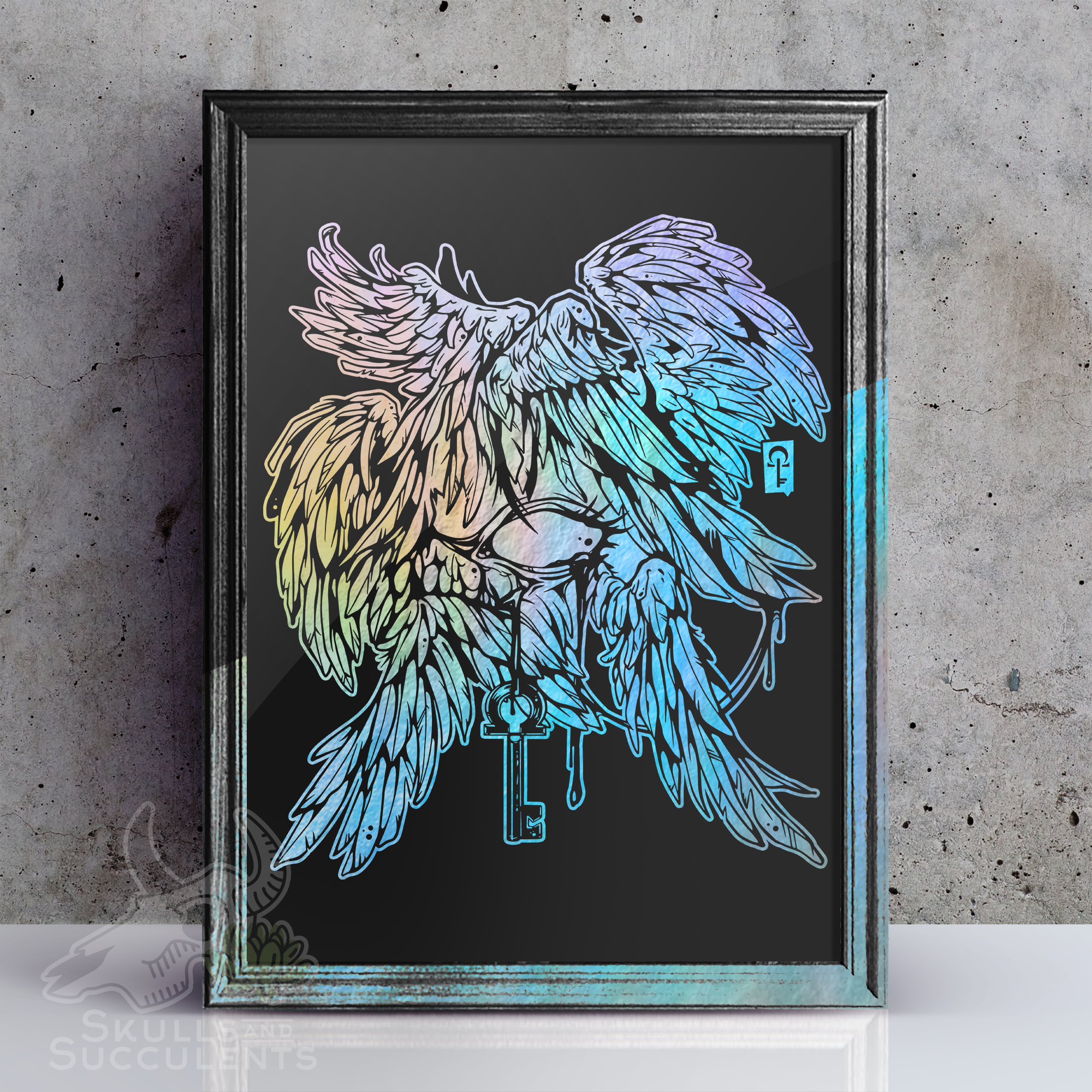 Seraphim Angel Foil Art Print - Etsy