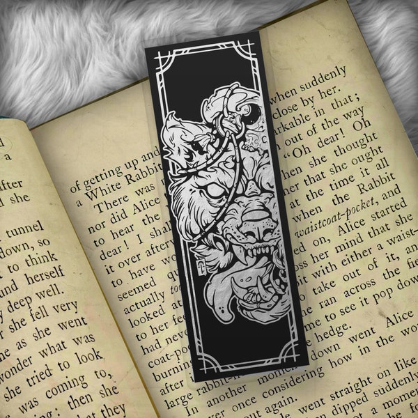 Wolf Foil Art Bookmark