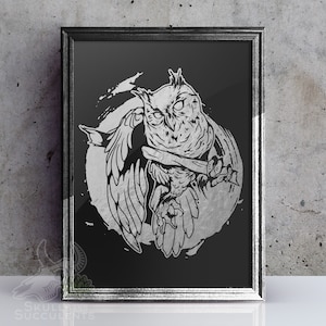 Owl Foil Art Print