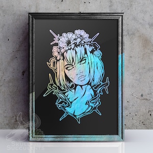 Desert Dweller Crown Woman Foil Art Print