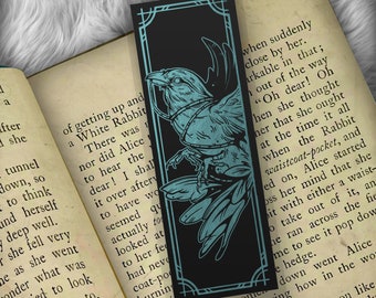 Raven Crow Foil Art Bookmark