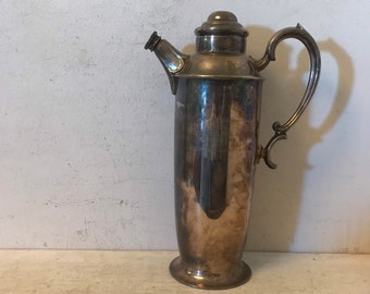 Antique Silver Cocktail Shaker Award Trophy Barware Cocktails Era 1950s