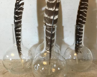 Antique Lab Vases Lot Beaker Flask Test Tube  Scientific Botanical Garden Vase Industrial