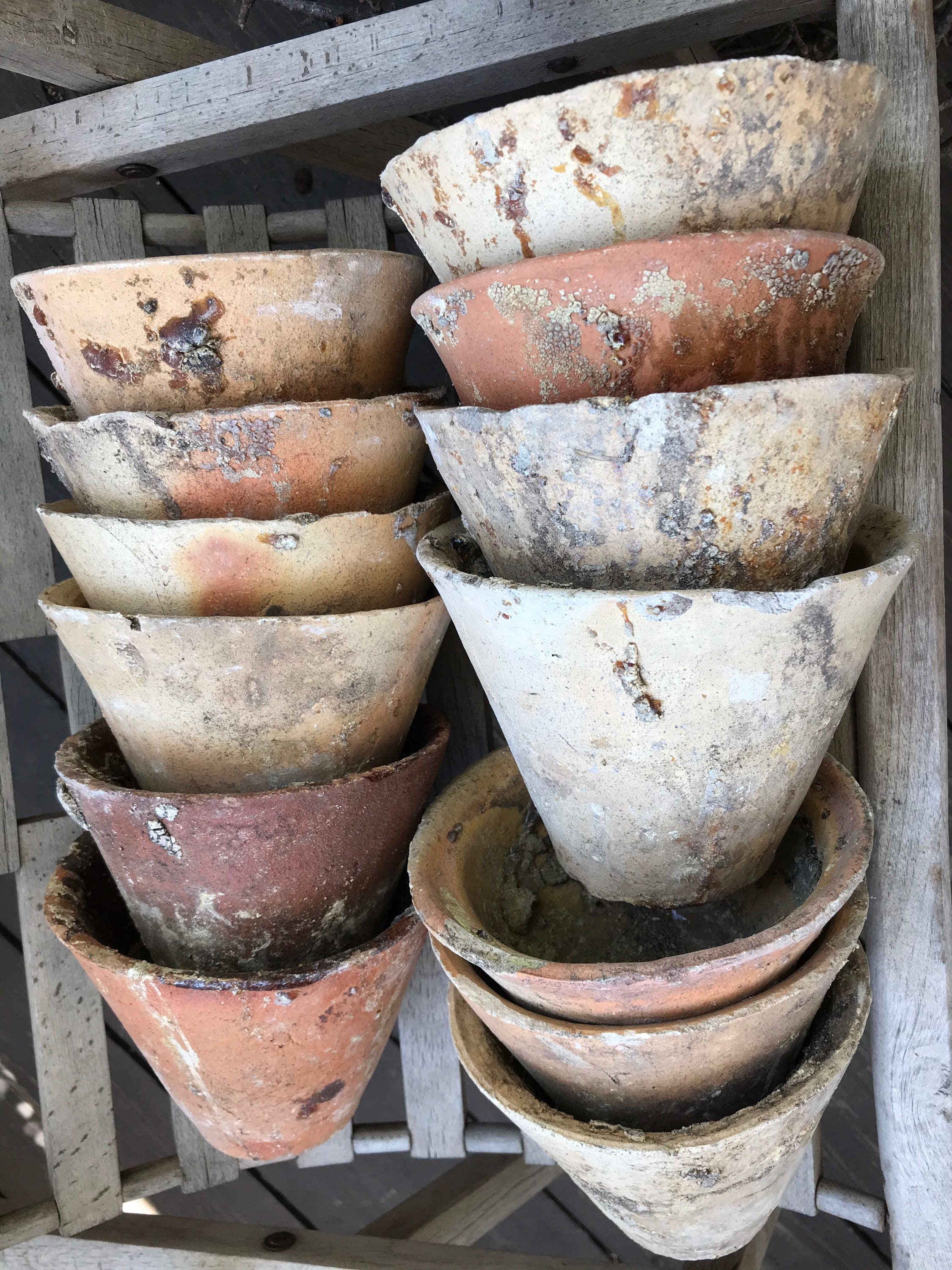 Aged Terracotta Garden Pots - Flared – Farmhouse Pottery