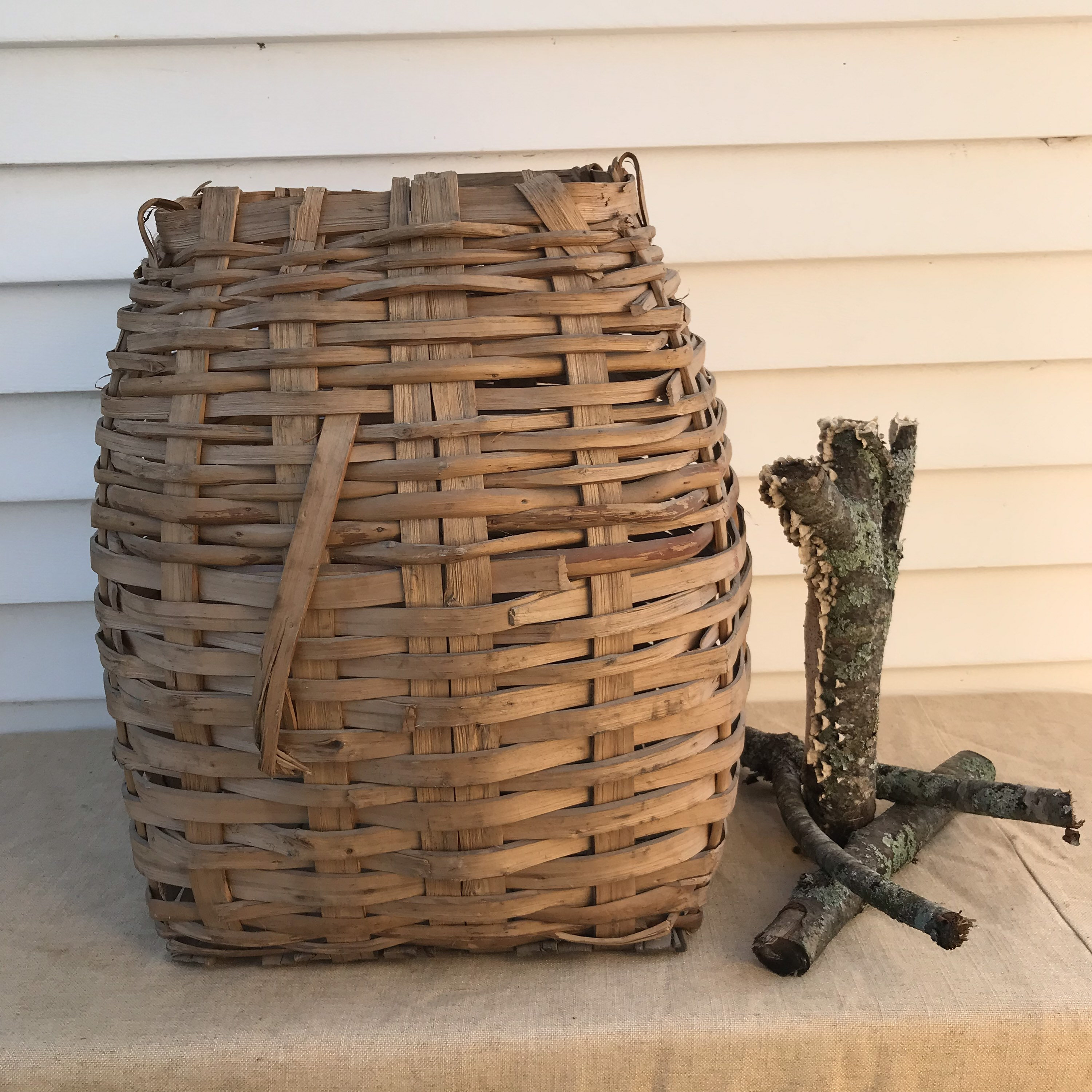 Antique Native American Pack Basket Maine Pack Basket Pickers Basket