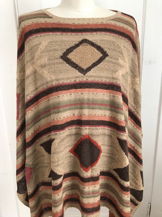 ralph lauren silk poncho