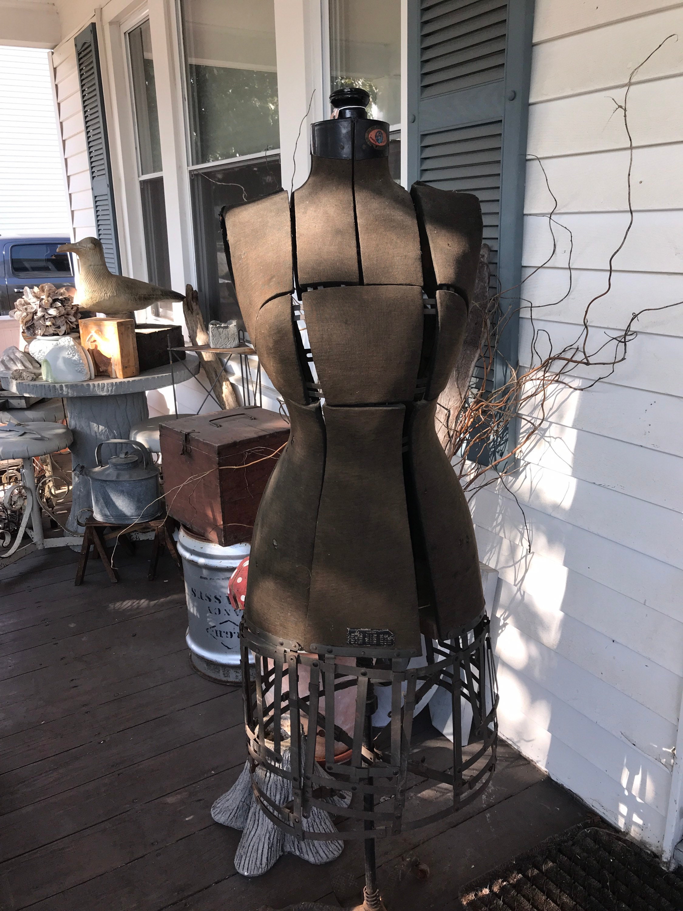 Antique Mannequin Caged Mannequin Dress Form - Etsy