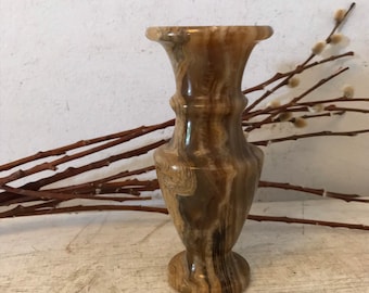 Antique Marble Vase Urn Stone Urn Italian Alabaster Urn Marble Urn Planter Cache Pot