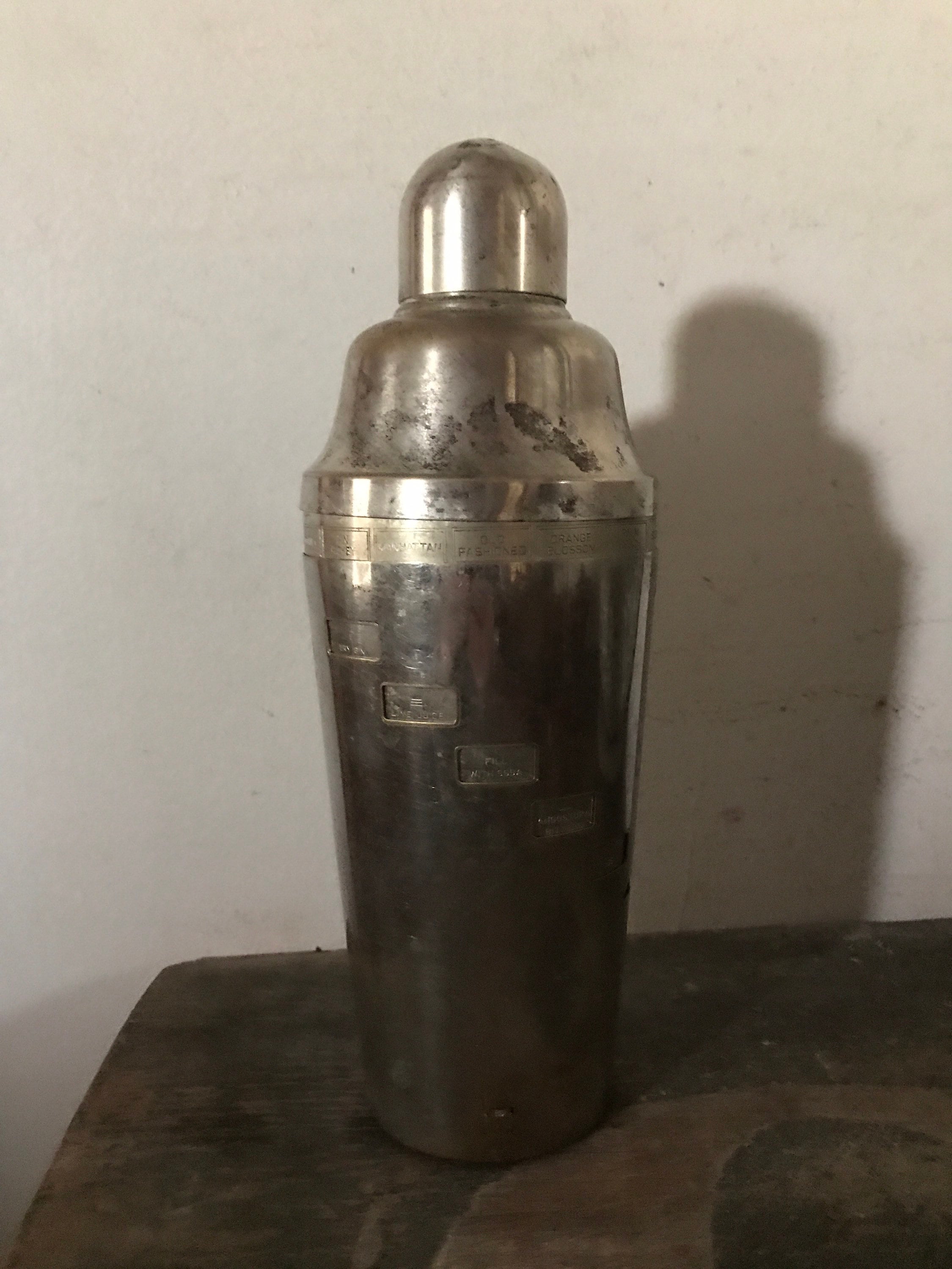 Antique Napier Cocktail Shaker Tells You How Barware Etsy