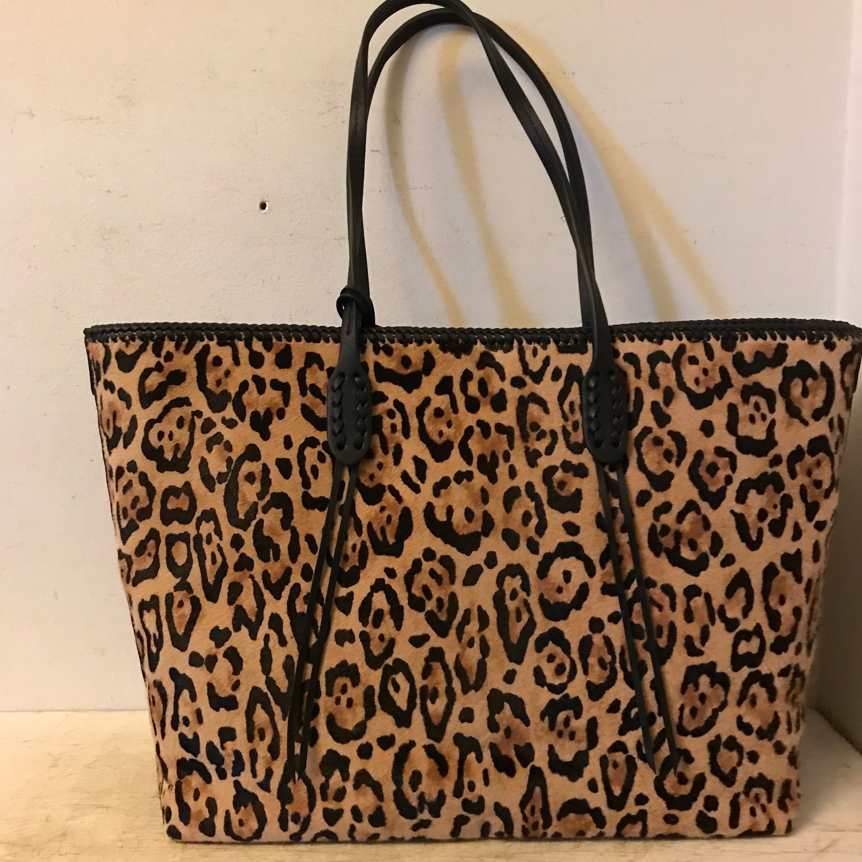 Ralph Lauren  ヒョウ柄ピローケース　レオパード Ralph Lauren Hairhide Bag Tote Faux Leopard Print Leather Polo - Etsy