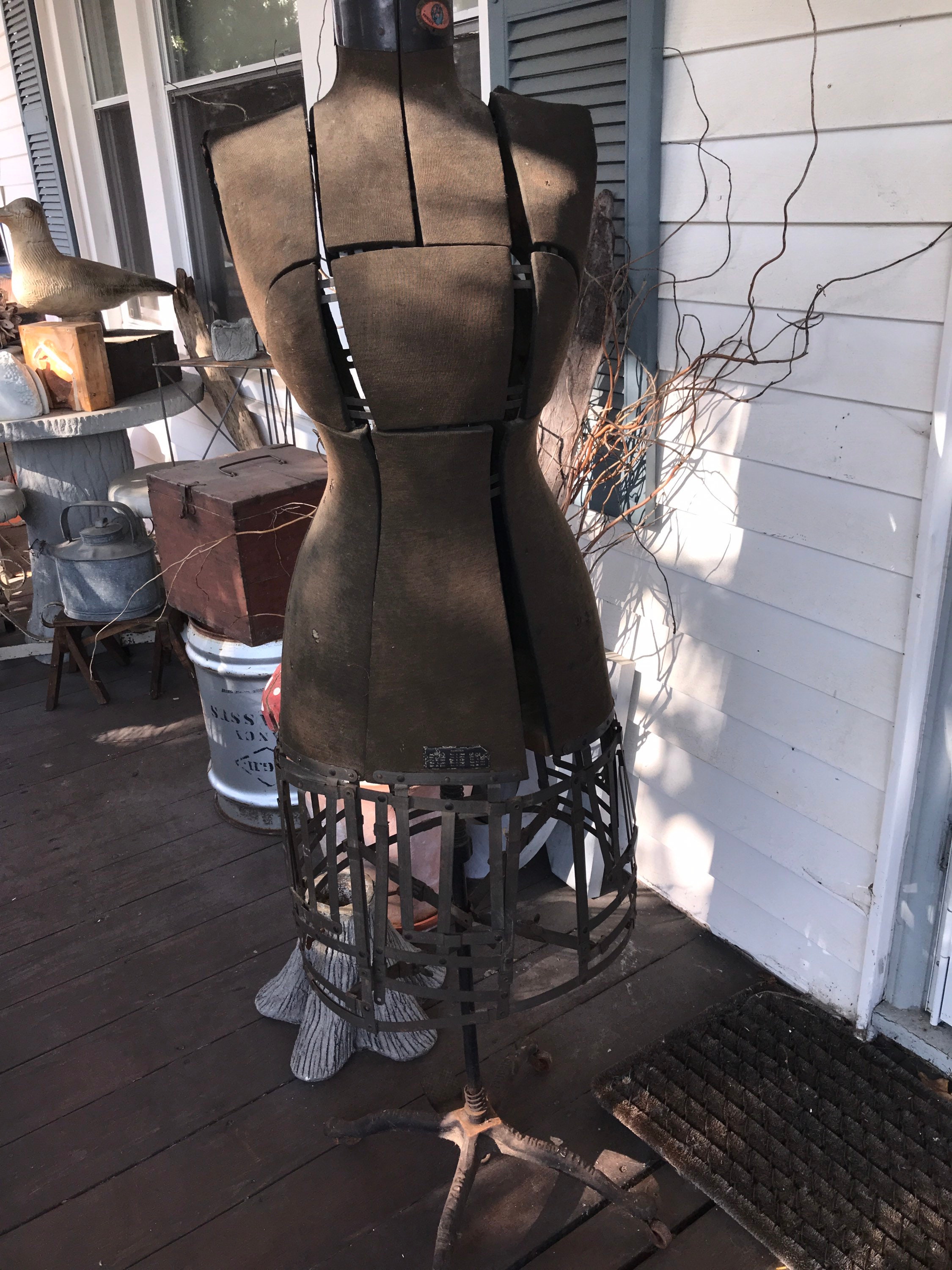 Antique Mannequin Caged Mannequin Dress Form - Etsy