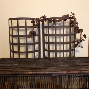 Antique English Hay Racks Architectural Garden Iron Garden Racks Hayracks Curved Rusted English Garden Planters