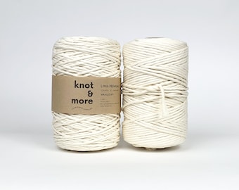 Macrame Cord 5mm | Super Soft Premium Cotton | Single Strand Twisted String