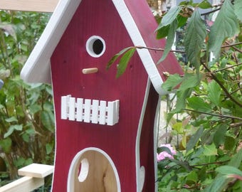 Vogelvilla - Rot, Blau, Grün, Altholz