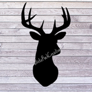 Deer SVG dxf eps png/ Deer Head SVG / Deer Clipart / Deer Head Clipart / Deer Vector / Hunting SVG Files / Svg Files for Cricut / Silhouette