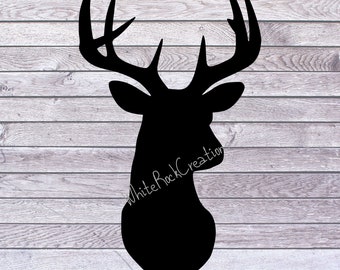 Deer SVG dxf eps png/ Deer Head SVG / Deer Clipart / Deer Head Clipart / Deer Vector / Hunting SVG Files / Svg Files for Cricut / Silhouette