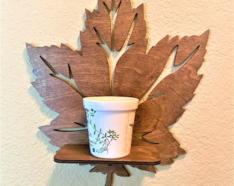 Maple Leaf shelf svg pdf laser cut files