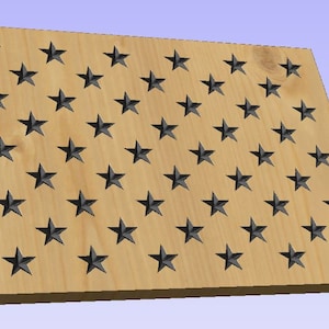 1182 - American Flag Stars stencil