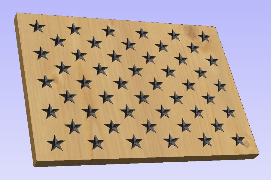 Star Stencil for Wood American Flag, Reusable Stencil, American