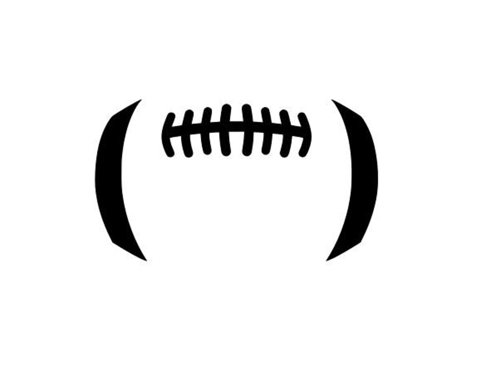 Football Laces SVG DXF Eps Png Files Football Silhouette Etsy Canada