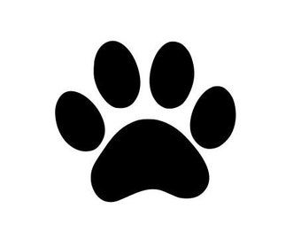 Paw SVG Cut File, paw print svg , Pet Paw , Dog Paw, Cut File for Silhouette , Paw Cricut Cutting File , Animal Paw Svg