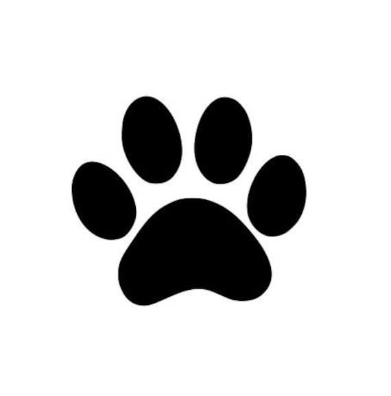 Paw SVG Cut File, paw print svg , Pet Paw , Dog Paw , Cat Paw, Cut File for  Silhouette , Paw Cricut Cutting File , Animal Paw Svg